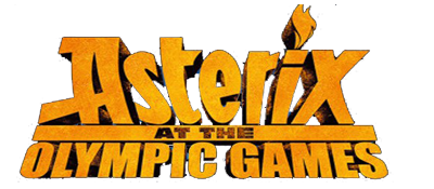 Asterix at the Olympic Games title screen for Playstation 2